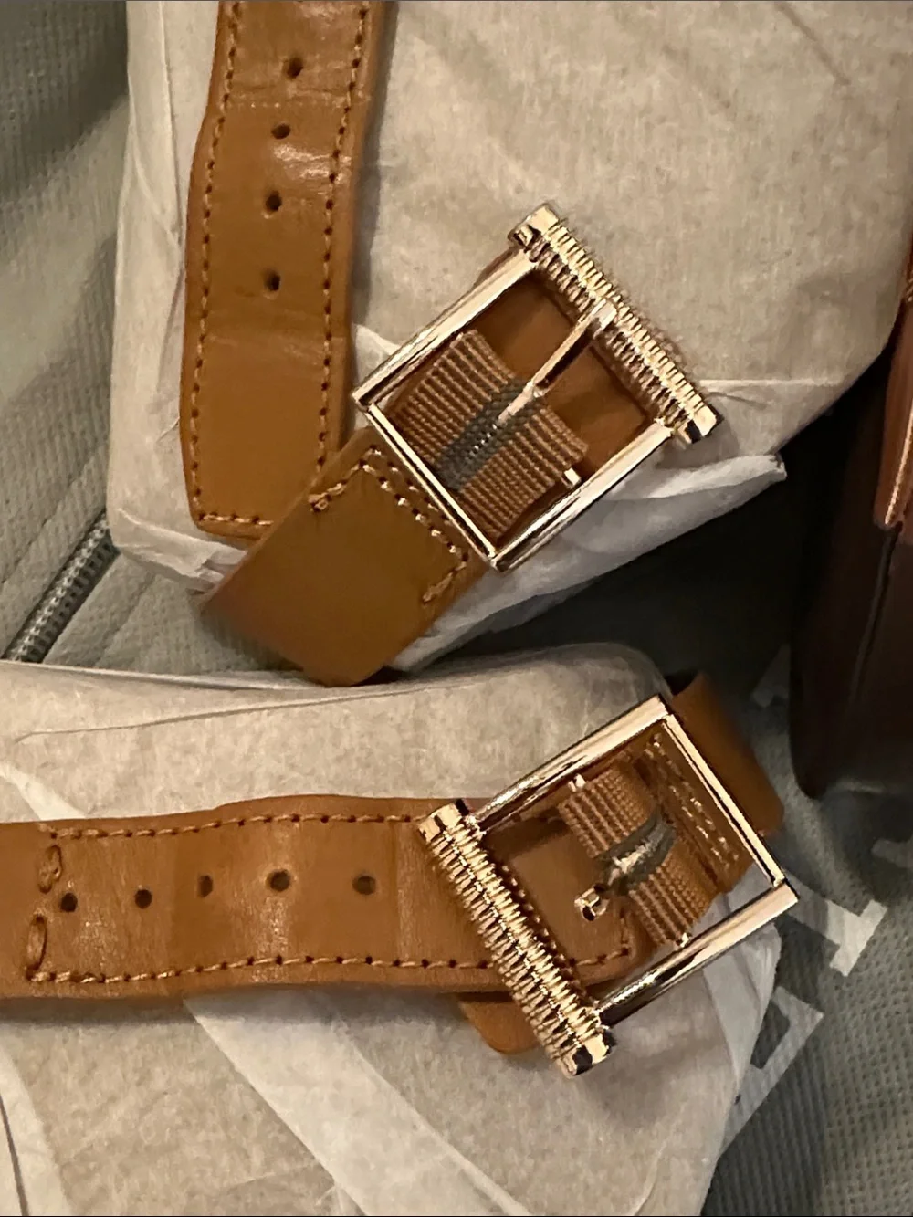 Franco Sarto Ina Strappy Sandals in Tan — Size 9 - Picture 8 of 8